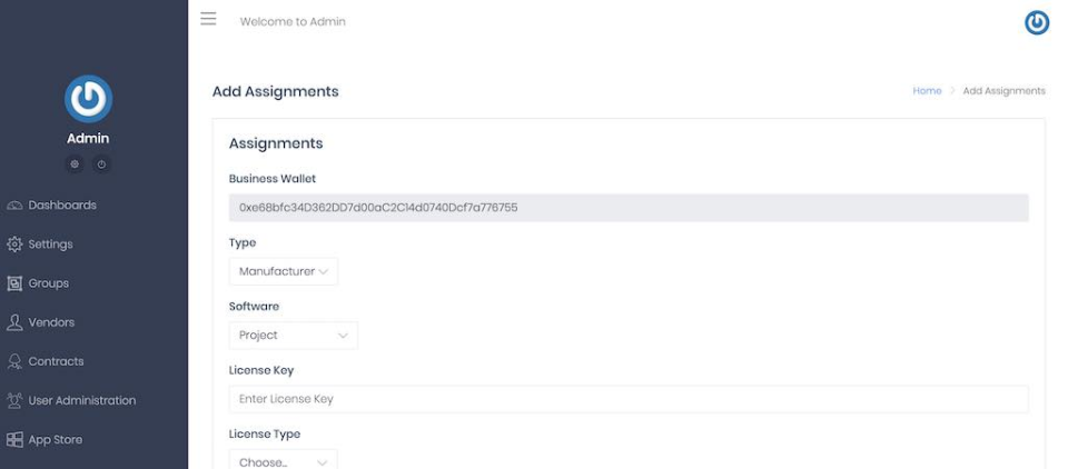 screenshot of Neocor Fusion Ledger